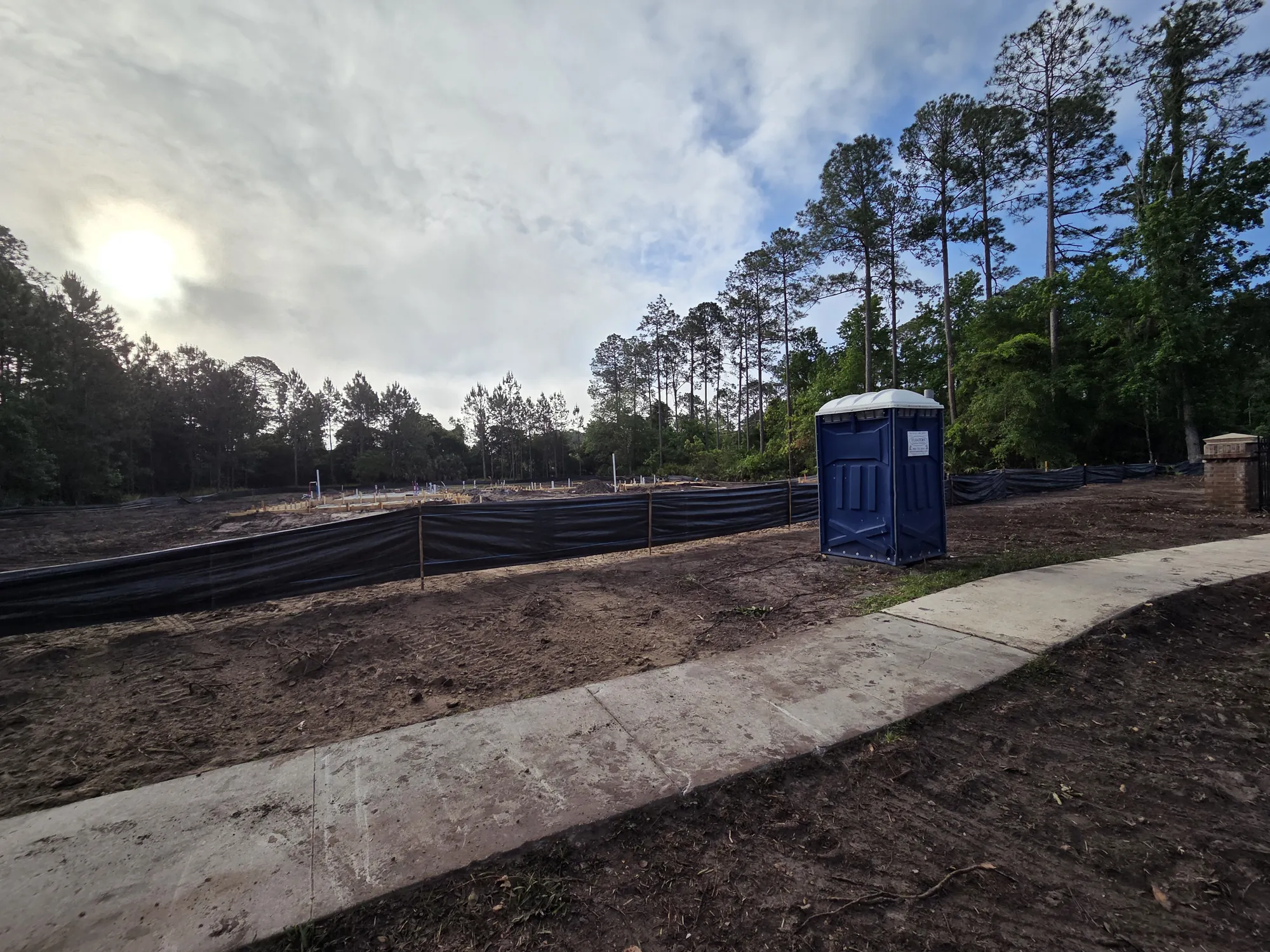 Culvert installation and driveway access preparation in North Florida